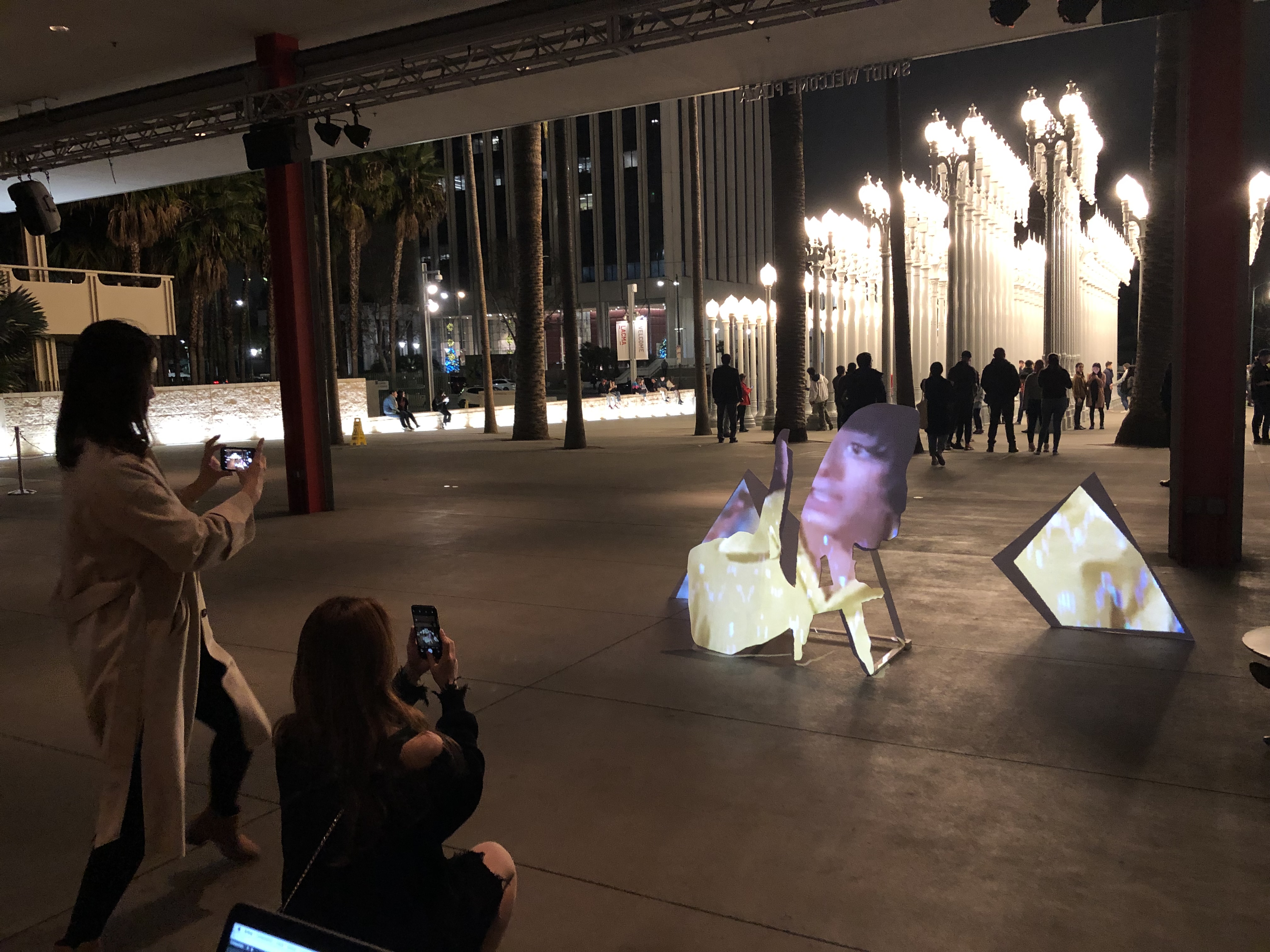 LACMA installation projection