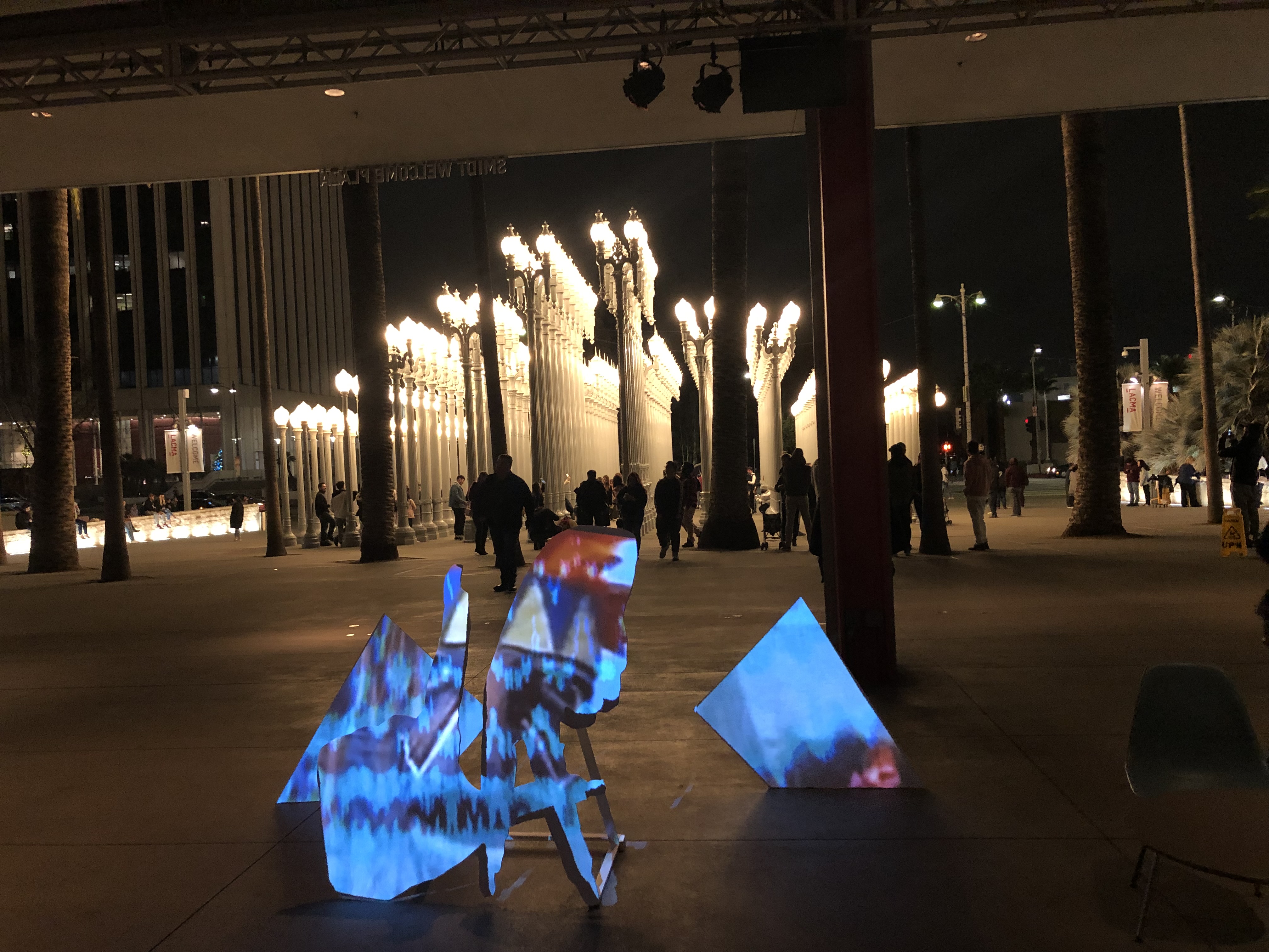 LACMA installation projection