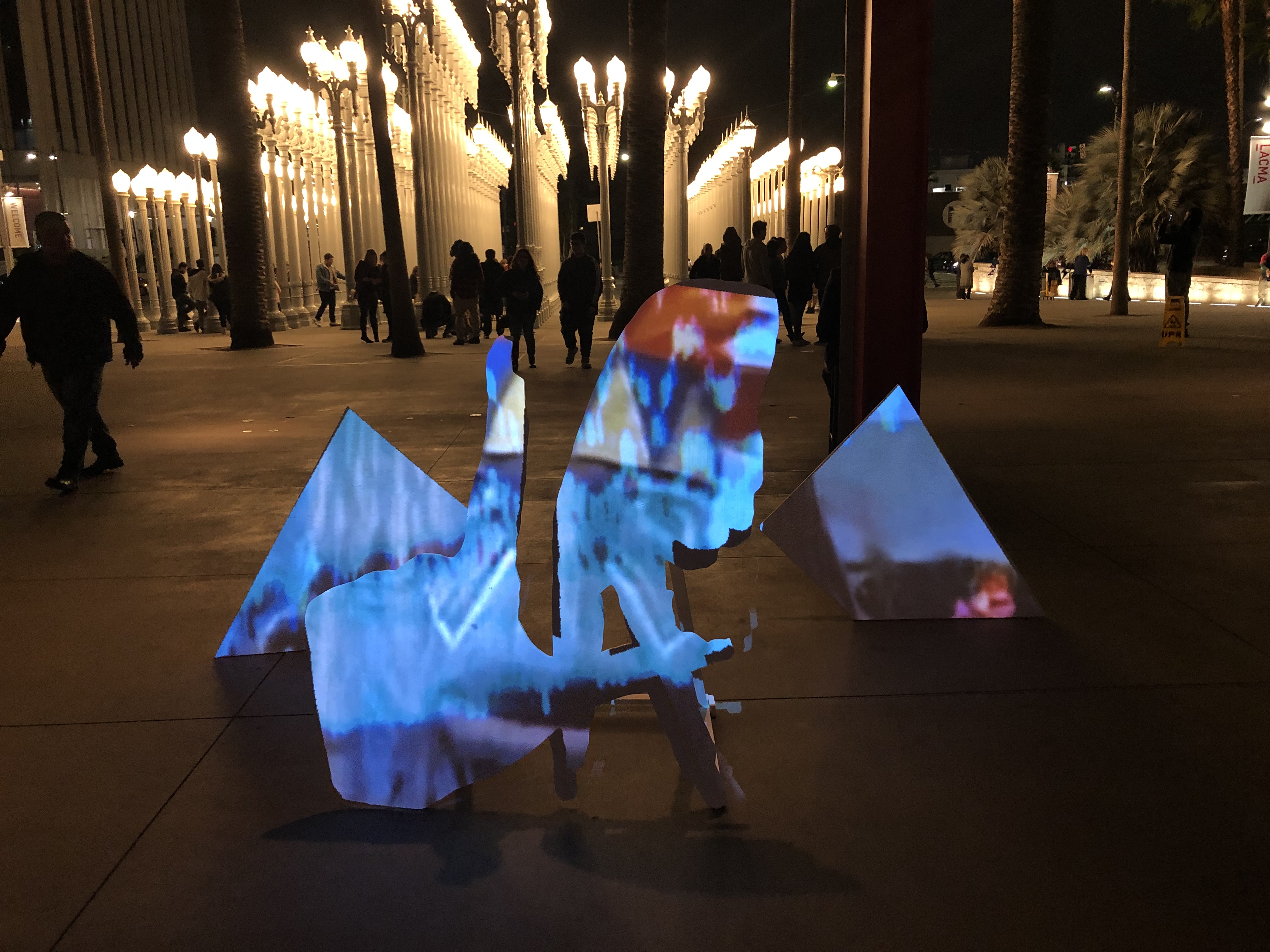LACMA installation silhouettes